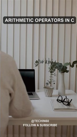 Arithmetic Operators in C 🤯 (How C Does Math!) #CLanguage #Operators #TechIn60