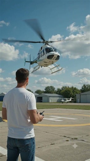 Watch This RC Chopper Stick a Spinning Landing!