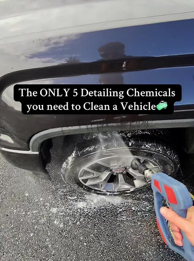 Essential 5 Detailing Chemicals for Vehicle Cleaning