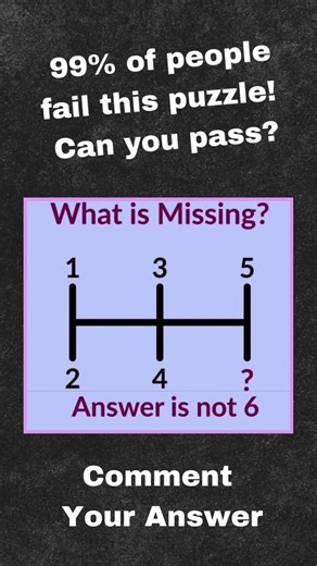 What Number is Missing? 🤔 (Answer is NOT 6!) #shorts