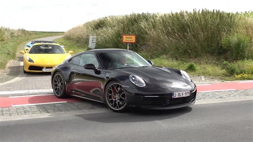 Performance cars rev up with incredible speed and engine sounds