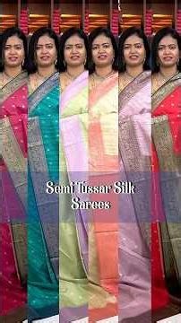 Semi Tussar silk sarees | DSR Sarees | Booking : 6374441254 | www.dsrsarees.com