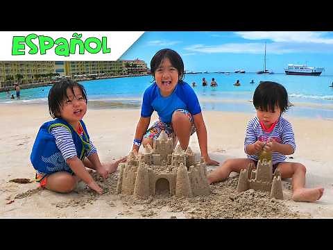 Día de Diversión Familiar en la Playa y Jugando en la Arena: Reseña de la Familia de Ryan.