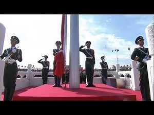 China Military Parade - National Flag Raising Ceremony - 720HD