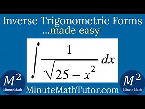 Integrate | 1/(sqrt(25-x^2)) dx