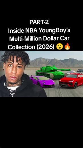 From luxury SUVs to rare supercars, NBA YoungBoy’s garage keeps fans talking. Here’s a look at the cars fans believe make up his multi-million-dollar collection in 2026. #NBAYoungBoy #CarCollection #LuxuryCars #RapLifestyle #HipHopCulture