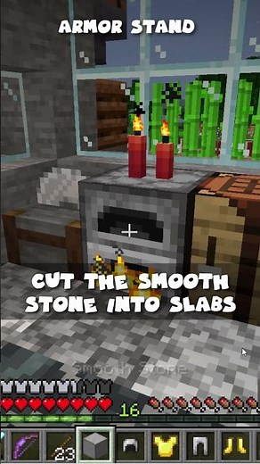 Let's Make an Armor Stand in Minecraft Survival! 😎😎 #shorts