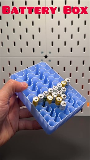 3D Printed Battery storage Box #3dprinting #howto #satisfying #relaxing #fidgettoys #diy #toys