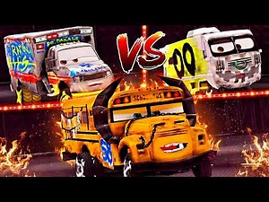Cars 3: Driven to Win - Miss Fritter vs Arvy vs Dr. Damage Showcase (4K)