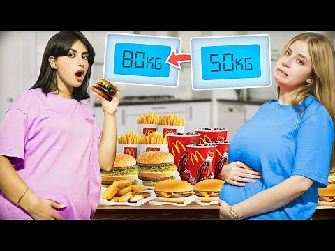 تحدي اكثر واحد يقدر يزيد وزنه يفوز 😱 مع عائلة ميرو 😍