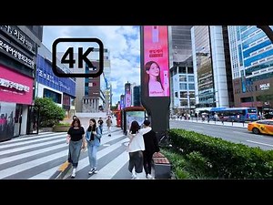 South Korea 4K [Walking Tour] Seoul — Gangnam