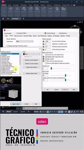 How to change background color in AutoCAD