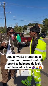 32K views · 472 reactions | Sauce Walka promoting a new lean-flavored soda brand to help people kick their lean addiction  | Live N' Direct Hip Hop | Facebook