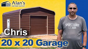 Thinking about extra storage or a new workspace? Hear from our satisfied customer, Chris! 🌟 "I love the colors and quality of my new metal storage unit from Alan's Factory Outlet. It's strong, durable, and perfect for my grandparents' belongings and future vehicle projects. The crew was professional, and the price was unbeatable!" Check out Alan's Factory Outlet & head to our online 3D Builder to start your project today! https://alansfactoryoutlet.com/3d-carport-and-metal-garage-builder/ #Cust