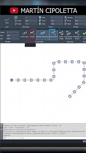 ⚡ LEARN how to make a PATH MATRIX in AUTOCAD [2023] #SHORT