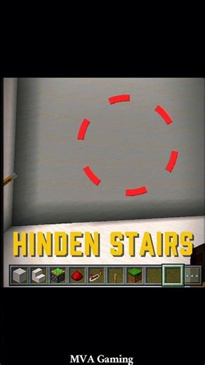 Genius Hidden Stairs in Minecraft! 😱 | Secret Redstone Build. #redstone #minecraft #shorts