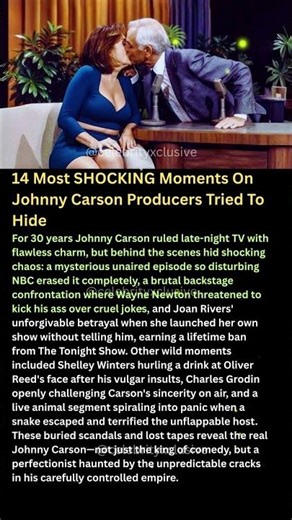 14 Most SHOCKING Moments On Johnny Carson Producers Tried To Hide #shorts