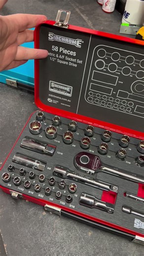 PRICE DROP 🚨 LIMITED EDITION Sidchrome 58pce Metric/AF 1/4” & 1/2” Drive Hyper Colour Series Socket Sets 👉$89 (Was $119) While stocks last!! #welovetools #teamsydneytools #tools #sidchrome | Sydney Tools