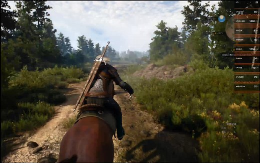 摩尔线程 MTT S80 巫师三 游戏测试