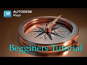 How to Model a Compass in Autodesk Maya | Easy 3D Modeling Tutorial for Beginners