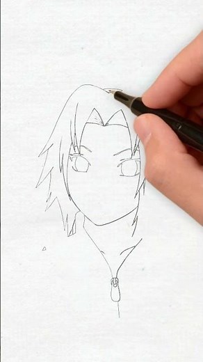 Learn How to Draw Sakura from Naruto - Step by Step Tutorial #DrawSakura #Naruto #AnimeDrawing
