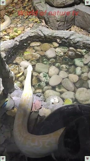 Yellow Snake 🐍 Yellow Snake in the Zoo 🐍 World of nature tv 📸