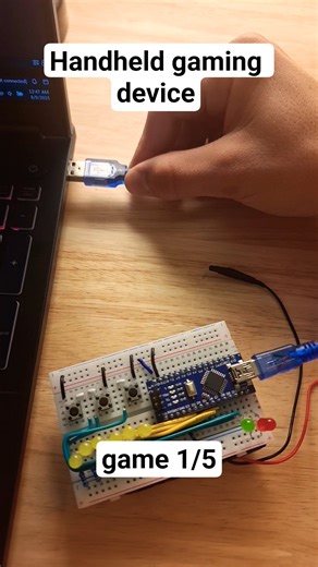 Reaction time tester using arduino nano. 1 of 6 games on same device. #arduino #arduinoproject #diy