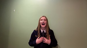 2020 FFA Creed Speaking State Finalist: Riley Klump from the Iroquois West FFA Chapter! | Illinois Association FFA