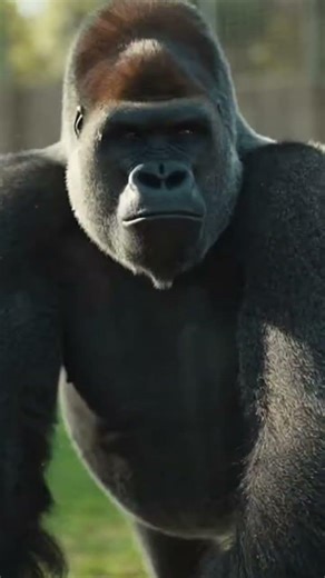 Silverback stops zoo fight between tourists using powerful alpha dominance display