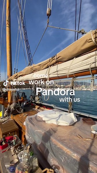 Spent 3 weeks living on Pandora helping with repairs! #worldpackers #travel #backpacking #sailing