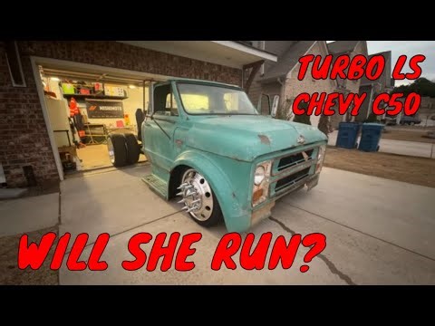 Will She Run? Turbo LS C50 First Start! Holley EFI & 7875 Turbo Setup 🛻💨
