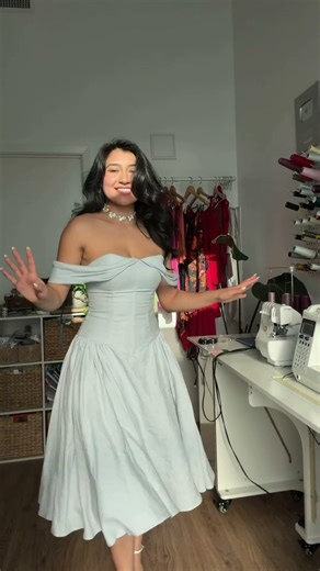 Yes, I made a sewing pattern💙 #sewingpattern #dress #corset