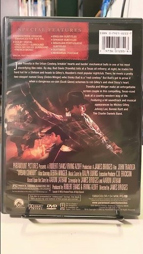 Urban Cowboy (1980) DVD #johntravolta #debrawinger #scottglenn #romance #80smovies #countrymusic