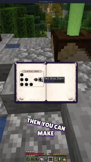 Botania Crafting Table Secrets: Dark Gems, Blocks, and Apple! #shorts