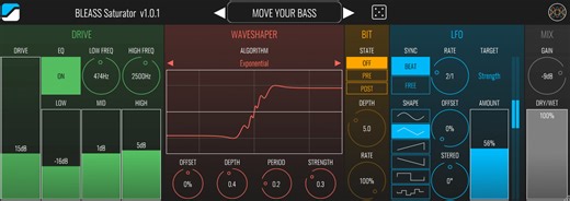 BLEASS Saturator by BLEASS - Saturation Plugin VST3 Audio Unit