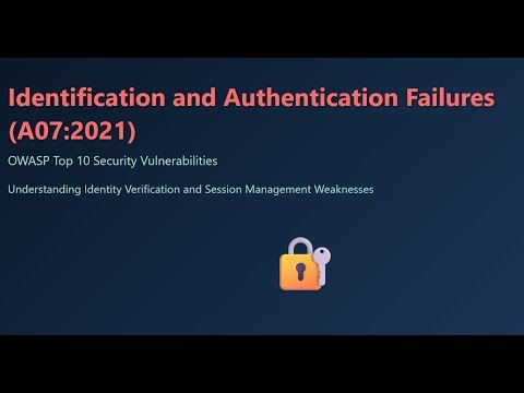 🔐 A07: Identification & Authentication Failures OWASPTop10 2021 SAST+Realworld Attacks #devsecops