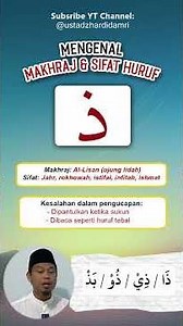 Pronunciation Point of the Letter DHAL (ذ) / Ustadz Hardi Damri, Lc. M.H