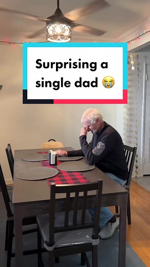 We surprised this single dad who wanted a new ceiling light so he can eat dinner with his son like he used to when he was a kid 😭 #givingback #lovestory #ceilingfan #ceilinglights #parrotuncle #learnfromtiktok #homeimprovement #homerenovation #surprise #surprisingdad