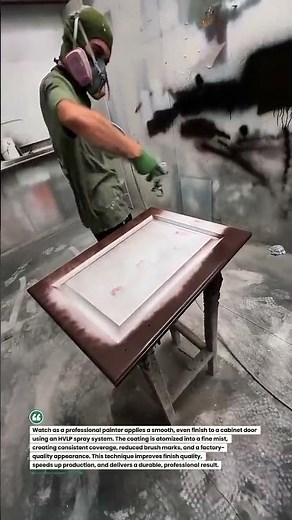 Flawless Cabinet Door Spray Finishing in Seconds! #Woodworking #SprayPainting #CabinetRefinishing