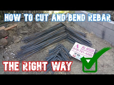 How To Cut And Bend Rebar For Concrete Footing ... All Access 510-804-4646