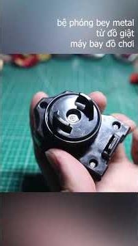 How to build a Beyblade Metal launcher from a toy airplane pull-starter - simple #beyblade #metal