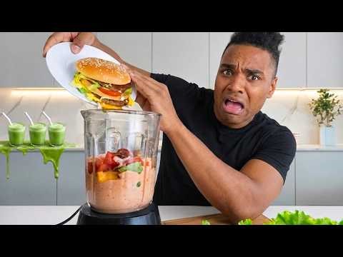 Ich habe 24 Stunden ESSEN nur getrunken! 🤮