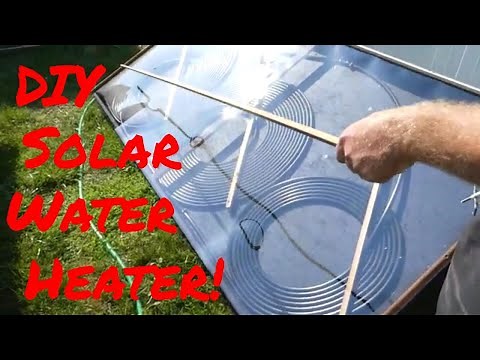 How To Make Hot Water Using The Sun : DIY Solar Water Heater!
