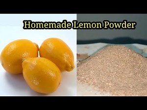 Homemade Lemon Powder|How To Make Lemon Powder At Home|Lemon Powder Kaise Banaye|Lemon Powder Uses|