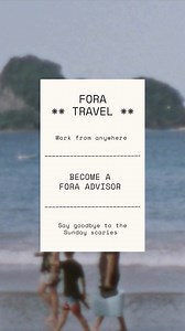Build a career as a travel advisor. Powered by Fora: the modern travel agency. | Fora
