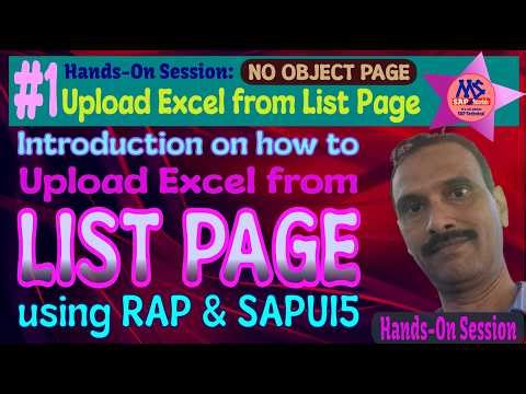 Introduction (Excel Upload In List Report #01)