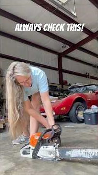 Customer Almost Destroyed Their Chainsaw! #chickanic #diy #chainsaw