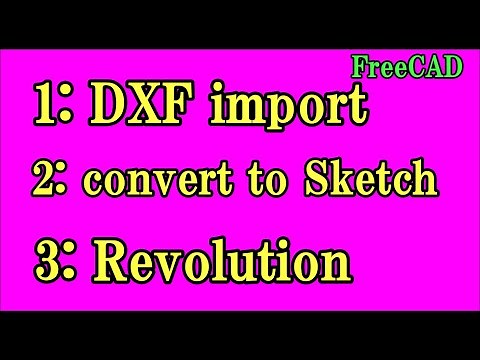 FreeCAD : DXF import, convert to Sketch