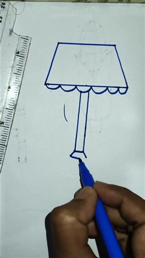 table lamp Drawing/easy drawing #drawing #easydrawing #আর্ট #howtodraw #tablelamp #table