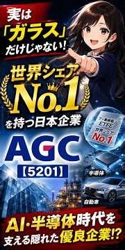 ガラスだけじゃない！世界シェアNo.1AGC【5201】